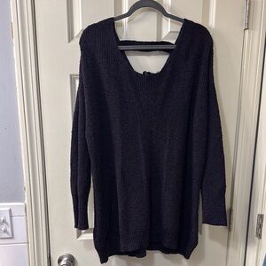 Torrid Black Crew Neck Sweater Soft Knit Oversized